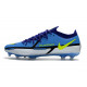 Chaussures De Football Nike Phantom Gt2 Élite Fg Sapphire Volt Gris Brouillard Bleu