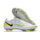 Chaussures Nike Phantom Gt2 Élite Fg Ballon Gris Bleu Foncé Marina