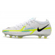 Chaussures Nike Phantom Gt2 Élite Fg Ballon Gris Bleu Foncé Marina