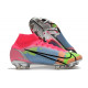 Chaussures football Nike Mercurial Superfly 8 Élite FG Rose Bleu Jaune