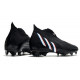 adidas Crampons Foot Predator Edge+ FG Noir Blanc Rouge Vif