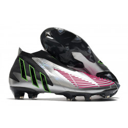 adidas Crampons Foot Predator Edge+ FG Argent Noir Rose