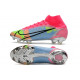 Chaussures football Nike Mercurial Superfly 8 Élite FG Rose Bleu Jaune