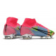 Chaussures football Nike Mercurial Superfly 8 Élite FG Rose Bleu Jaune