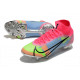 Chaussures football Nike Mercurial Superfly 8 Élite FG Rose Bleu Jaune