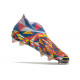 adidas Predator Edge+ FG Geometric Bleu Equipe Jaune Rouge Solaire