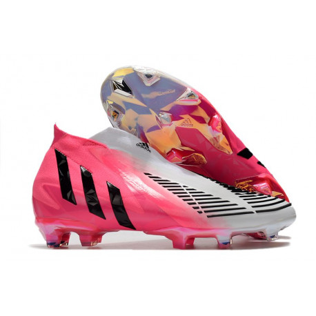adidas Crampons Foot Predator Edge+ FG Blanc Bleu Hi Res Blanc