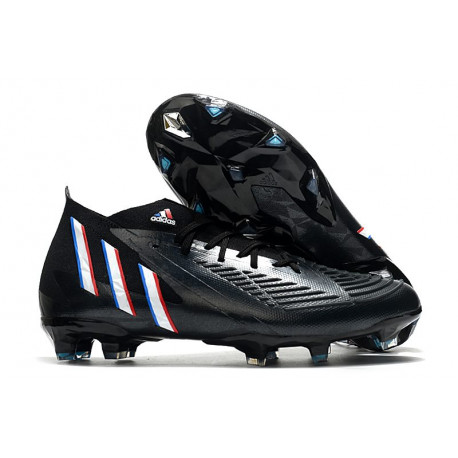 adidas Predator Edge .1 FG Nouveaux Noir Blanc Rouge Vif