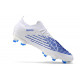 Crampon adidas Predator Edge .1 Low FG Blanc Bleu Hi Res