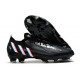 Crampon adidas Predator Edge .1 Low FG Noir Blanc Rouge Vif
