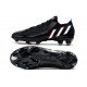 Crampon adidas Predator Edge .1 Low FG Noir Blanc Rouge Vif