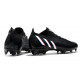Crampon adidas Predator Edge .1 Low FG Noir Blanc Rouge Vif