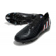 Crampon adidas Predator Edge .1 Low FG Noir Blanc Rouge Vif