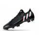 Crampon adidas Predator Edge .1 Low FG Noir Blanc Rouge Vif