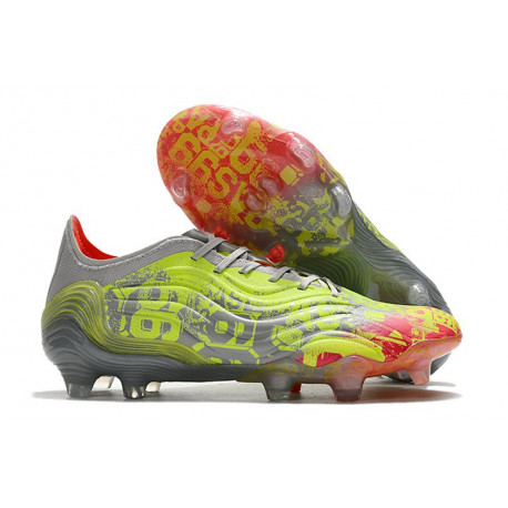 Chaussures adidas Copa Sense.1 FG Onix Tansparent Blanc Jaune Solaire