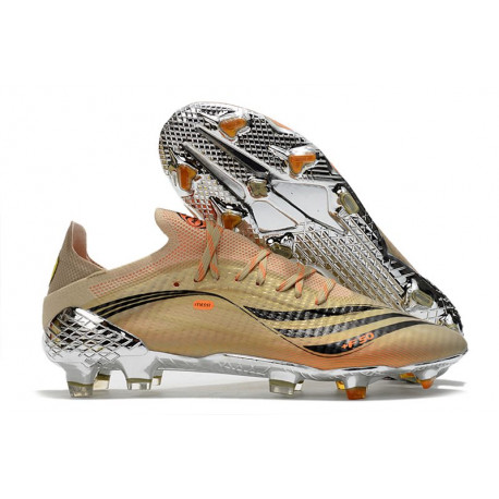Adidas X Speedflow.1 FG Chaussures Tech Métallique Noir Intense Orange