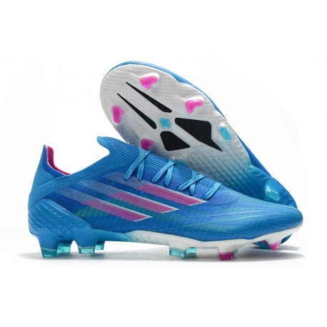 Adidas X Speedflow.1 FG Chaussures Ciel Rose Choc Equipe Blanc