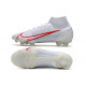 Chaussures de football Nike Mercurial Superfly 8 Élite FG Blanc Rouge