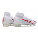 Chaussures de football Nike Mercurial Superfly 8 Élite FG Blanc Rouge