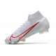 Chaussures de football Nike Mercurial Superfly 8 Élite FG Blanc Rouge
