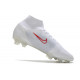 Chaussures de football Nike Mercurial Superfly 8 Élite FG Blanc Rouge