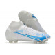 Nike Mercurial Superfly VIII Elite DF FG Blanc Bleu