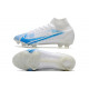 Nike Mercurial Superfly VIII Elite DF FG Blanc Bleu