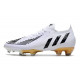 Crampon adidas Predator Edge .1 Low FG Blanc Noir Or