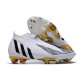 adidas Crampons Foot Predator Edge+ FG Blanc Noir Or