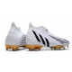 adidas Crampons Foot Predator Edge+ FG Blanc Noir Or