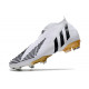 adidas Crampons Foot Predator Edge+ FG Blanc Noir Or