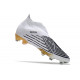 adidas Crampons Foot Predator Edge+ FG Blanc Noir Or