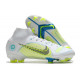 Nike Mercurial Superfly VIII Elite DF FG Blanc Bleu Jaune