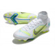 Nike Mercurial Superfly VIII Elite DF FG Blanc Bleu Jaune
