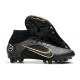 Nike Mercurial Superfly 8 Elite Synthetique AG Noir Or Métallique Argent Métallique
