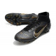Nike Mercurial Superfly 8 Elite Synthetique AG Noir Or Métallique Argent Métallique