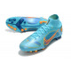 Nike Mercurial Superfly 8 Elite Synthetique AG Bleu Chlorine Orange Laser Marina