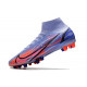 Nike Mercurial Superfly 8 Elite Synthetique AG Mbappé Chardon Clair Argent Métallique
