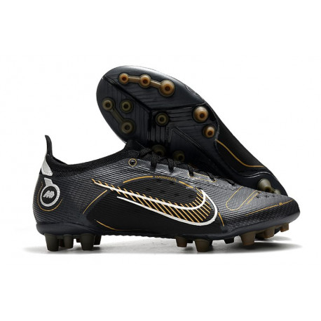 Nike Mercurial Vapor 14 Élite AG Noir Or Métallique Argent Métallique
