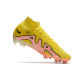 Nike Zoom Mercurial Superfly 9 Elite FG Crampons  Lucent - Jaune Crépuscule Barely Grape