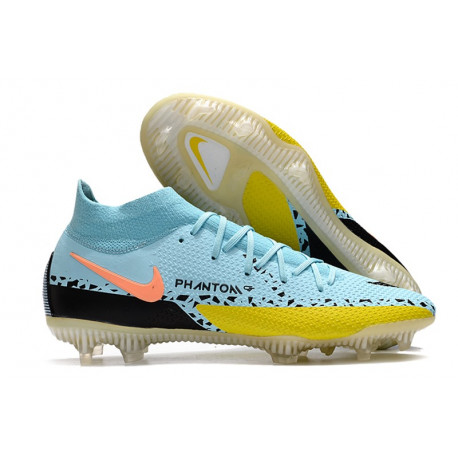 Nike Phantom GT2 Elite FG Chaussure Glacie Ice Noir Jaune Strike
