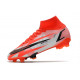 Nike Mercurial Superfly VIII Elite DF FG Rouge Piment Noir Fantôme Orange Total