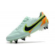 Nike Tiempo Legend 9 Elite SG Barely Vert Noirened Bleu Orange Total