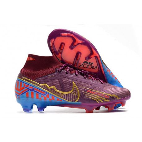 Nike Zoom Mercurial Superfly 9 Elite FG MBAPPÉ Foncé Betterave Mtlc