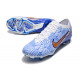 Crampons Nike Zoom Mercurial Vapor 15 Elite FG Blanc Bleu Or