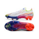 Crampon adidas Predator Edge .1 Low FG Blanc Jaune Solaire Bleu Power