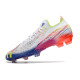 Crampon adidas Predator Edge .1 Low FG Blanc Jaune Solaire Bleu Power