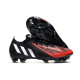 Crampon adidas Predator Edge .1 Low FG Noir Rouge Blanc