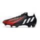 Crampon adidas Predator Edge .1 Low FG Noir Rouge Blanc