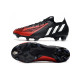 Crampon adidas Predator Edge .1 Low FG Noir Rouge Blanc